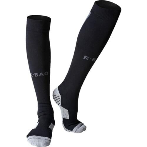 1 Pair Adult Mens Football Stockings Cycling Socks Soccer Long Footwear Winter Leg Warmers for Thicken Cotton Socks