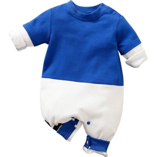 YiErYing Newborn Baby Rompers 100% Cotton Long Sleeve Baby Jumpsuits Cartoon Style Baby Boy Girl Clothes
