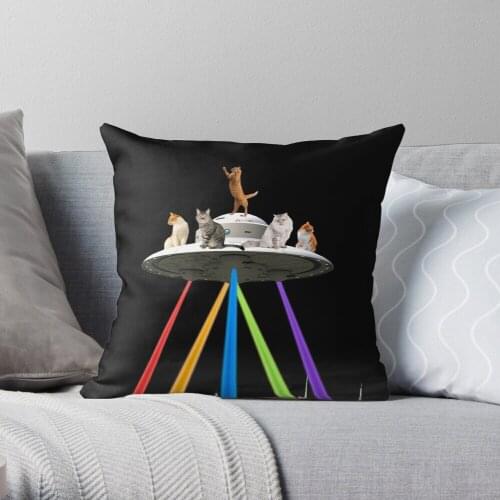 CAT INVADERS Throw Pillow Cushion Cover Polyester throw pillows case on sofa home living room car seat decor 45x45cm