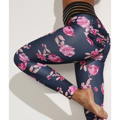 CHRLEISURE Printed Leggings Woman Pants Workout Leggings Push Up High Waist Leggins Leggings Women
