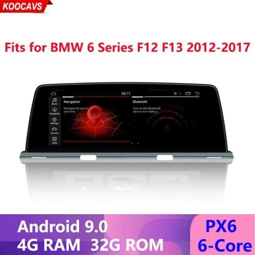 Newest 10.25" Android 9.0 Unit For BMW 6 Series 2010-2012 CIC/NBT Car Multimedia Radio GPS Navigation Multi-Point Touch Screen