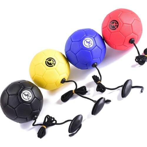 Football training ball Kick Soccer Ball TPU Size 2 kids adult futbol with String beginner Trainer Practice Belt training ball