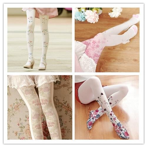 NEW hight end sweet Japanese lolita students COS tights 80D vintage off white Bronzing Pantyhose Stockings HR