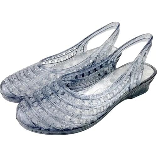 Jelly Sandals Women Summer Transparent Slides Female Cheap Loafers Shoes Woman Sandals 2021 Trendy Ladies Beach Sandals