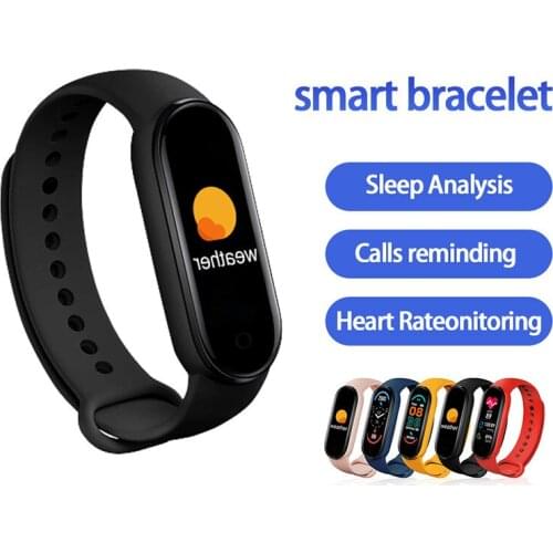 M6 Fitness Tracker Smart Bracelet GPS Watch Mens Womens Heart Rate Blood Pressure Monitor Color Screen Smartband For Phones