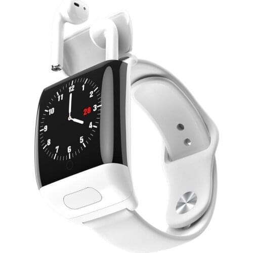 Sport Watch 1.3inch G36 Smart Watch With Bluetooth Earphone Heart Rate Monitor Smart Wristband Long Time Standby Wireless Earbud