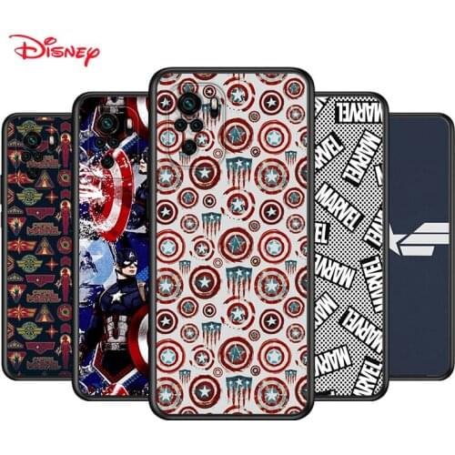 TPU Silicone Cover Captain America Marvel For Xiaomi Redmi Note 10 10S 9 9S Pro Max 9T 8T 8 7 6 5 Pro 5A Phone Case