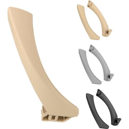 LEEPEE Car Inner Handle Interior Door Panel Pull Trim Cover Gray Beige Black left Right For BMW 3 series E90 E91 316 318 320 328