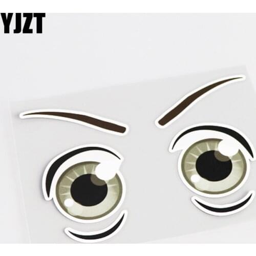 YJZT 15.2CM*9.8CM Personality Waterproof High-quality Eye Car Sticker PVC Decals 13-0436