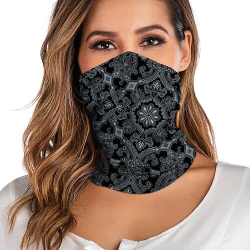 Women Men Bandana Neck Gaiter Tube Headwear Face Scarf Dustproof Motorcycle Bicycle Riding Windproof Scarf Hiking Scarves