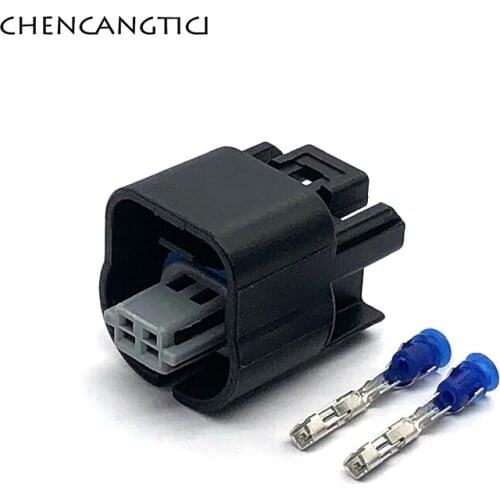 1 Set 2 Pin Way Automotive Waterproof Connector Camshaft Intake And Exhaust VVT Battery Valve Solenoid Socket Plug For Chevrolet