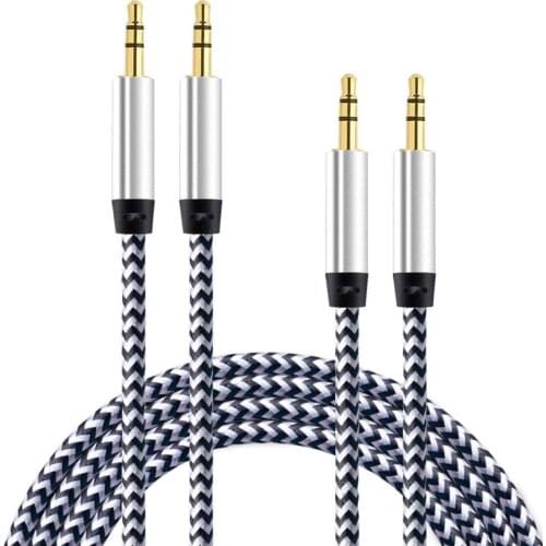 1m Jack Car Audio Cable 3.5 mm Car Accessories for audi a4 b5 megane 3 tucson renault clio 2 alfa romeo 159 audi q7 megane 2