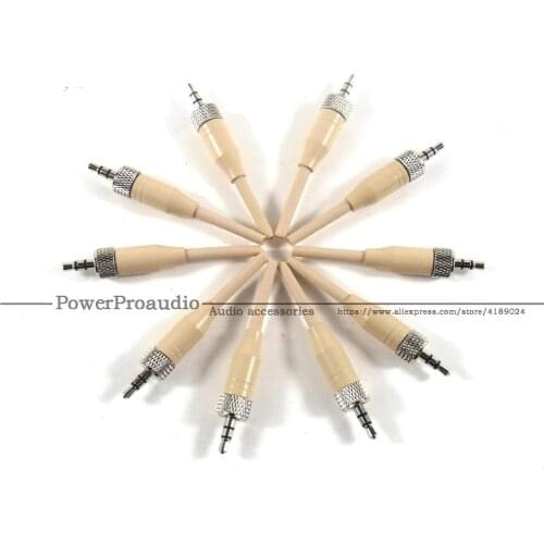 10pcs 3.5mm Stereo Screw Lock Connector for Sennheiser EW100 EW300 EW500 G1 2 3 Sony Saramonic Microphone Spare Plug Adapter