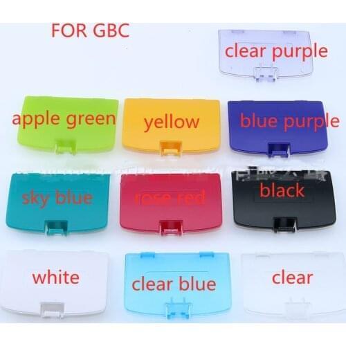 100 Pcs Mix color Replacement Battery Cover Door for Nintendo Gameboy Color GBC System
