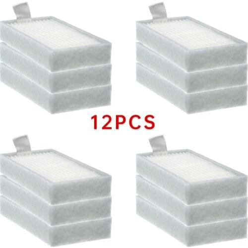 12pcs HEPA Filter for iLife V5 V3+ V5PRO for ECOVACS CR130 cr120 CEN540 CEN250 ML009 CHUWI V3 Vacuum Cleaner accessories Parts