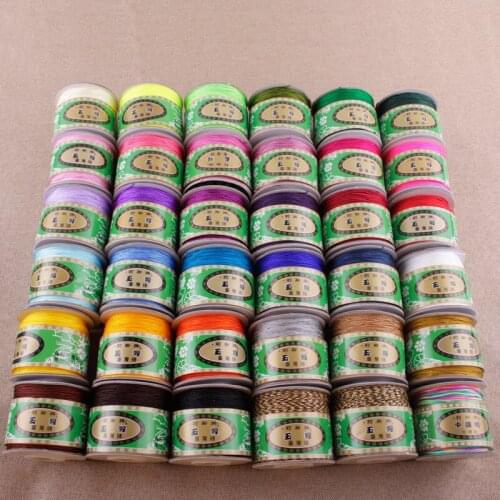 120M/Spool 0.8MM Nylon Cord Thread Cord Braided Beading String Strap DIY Rope Beads Necklace Shamballa Bracelet Jewelry Making