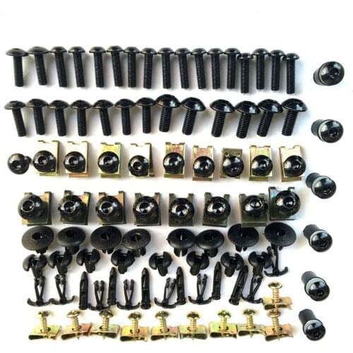 133 pec Black/Orangge/Red/Blue/gereen/Silver Complete Fairing Bolt Kit Body Stainless For Suzuki GSX-R600 2001 2002 2003 GSXR750