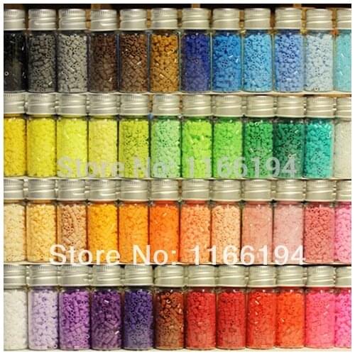 2.6mm Hama Beads~Perler Beads~Fuse Beads Set of 48 Color 23000pcs+3 Template+5 Iron Paper+2 Tweezers,Diy Kids Toy Craft~New Set