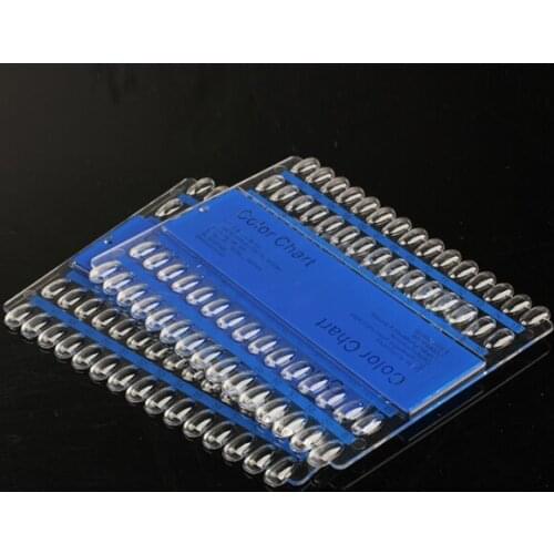 2PCS Nail Art Tips Color Chart Display Rack Polish Palette Stand DIY