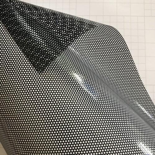 Black One Way Vision Fly Eye Tint Perforated Mesh Film Car Tint Window Tint Car Wrap Film Sticker Motorcycle Scooter Decals