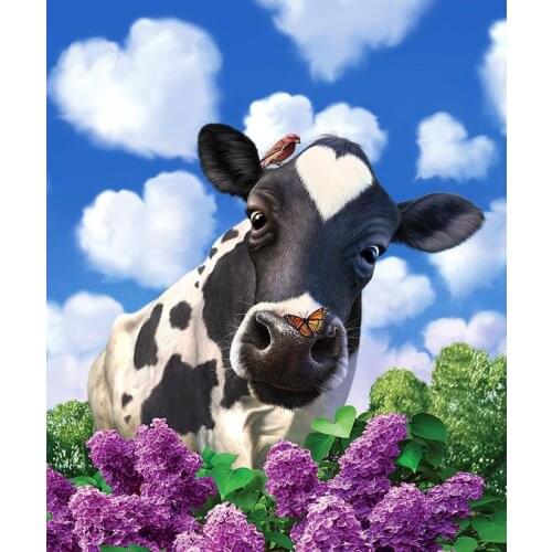 5D Diamond Embroidery Love the cows Diy Diamond Mosaic Pictures For Living Room iCon Diamond Painting
