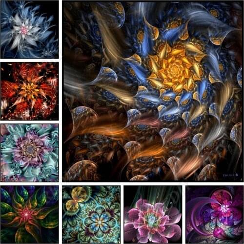 5D Diamond Embroidery Mandala Flowers Rhinestones Mosaic Cross-stitch Needlework Full Square / Round Diamond Painting Home Decor