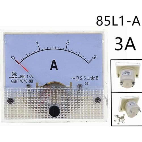 AC Analog Meter Panel 3A AMP Current Ammeters 85L1 0-3A Gauge