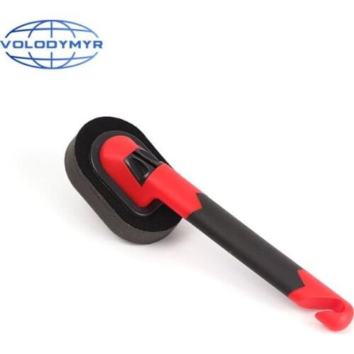 Car Wash Sponge Brush Wheel Tire with Replaceable Sponge and Long Handle for Auto Cleaning Clean Detail Detailing Washing Brush