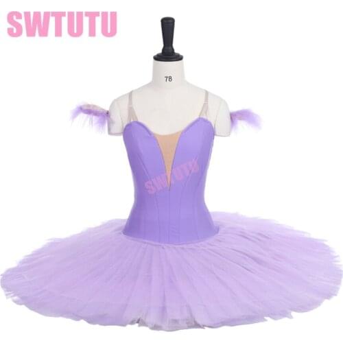 Free shipping light purple plain ballet tutu for girls without decorations natcracker platter performance tutu ballet kidsBT9111