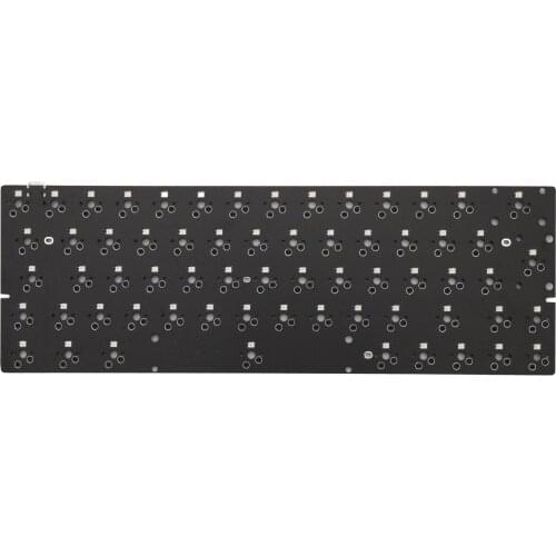 Bm60 iso bm60rgb UK EU rgb 60% gh60 hot swappable Custom Mechanical Keyboard qmk firmware rgb underglow type c PCB programmed