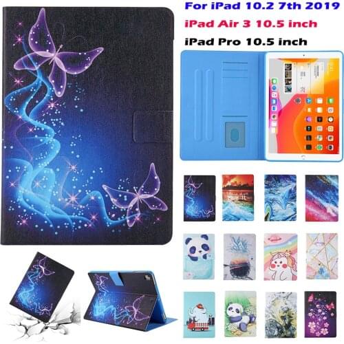 Case For iPad 7th 10.2 Cover iPad Air 3 Pro 10.5 Shell Protective PU Leather Stand Flip Magnet Smart Soft Funda Skin Anti-Dust