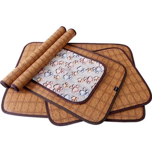 1pc S-XL Pet Mat Double Sided Mat Dog Nest Ice Mat Cat Dog Cooling Mat Breathable Summer Mat Cat Pad Pet Products