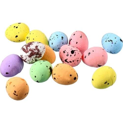 2x3CM Happy Easter Egg Decoration Artificial Flower For Home Party DIY Craft Kids Gift Favor Easter Decoration Supplies