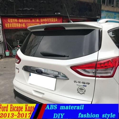Use for sford Escape Kuga Spoiler 2013-2017 ford Escape Kuga Spoiler High Quality ABS Material Car Rear Wing Primer Color