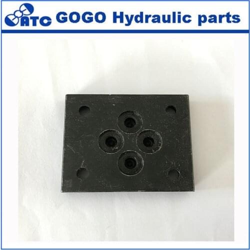 Hydraulic solenoid valve block cover Manifold Vavle Plate DN6