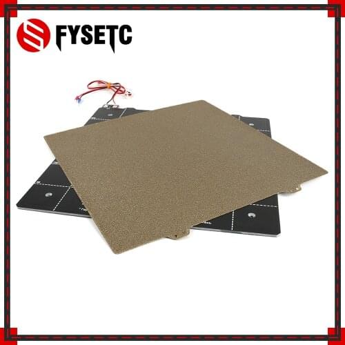 300x300mm Magnetic Heated Bed +Double Sided Textured Powder Coated PEI Spring Steel Sheet For CR-10S CR10S Lulzbot Taz6