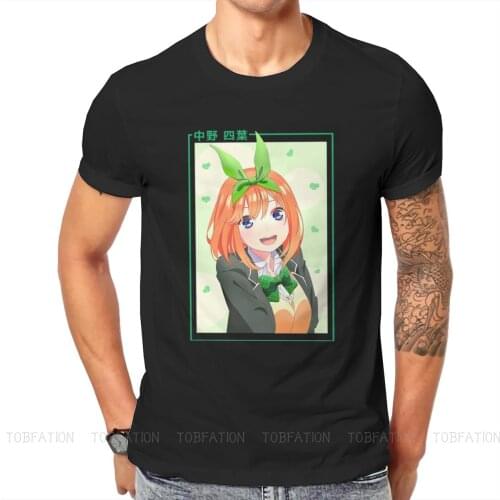 Cute Yotsuba Nakano Bowknots Quintessential Quintuplets Manga Anime T Shirt Crewneck TShirt Top sell Harajuku Mens Clothing