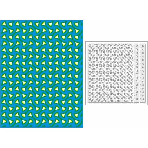 New 2021 Layering Hole Pattern Panel Metal Cutting Dies for DIY Scrapbooking and Card Making Decorative Embossing Craft No Stamp