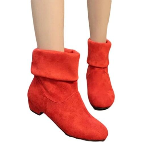 2021 Autumn Winter New Women Boots Scrub Womens Martin Boots Shoes Fashion Ankle Boots Comfortable Women Shoes