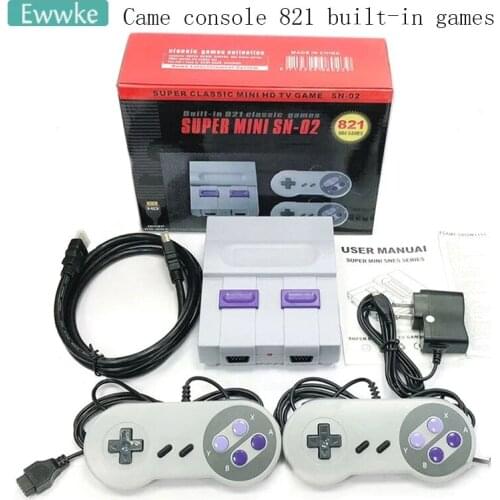Video games classic retro games 821TF card /821 built-in 8-bit game console home hd video game