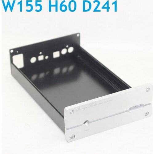 Size W155 H60 D241 DAC Chassis Preamplifier Full Aluminum Power Amplifier Chassis New 1506 Housing For LM1875 LM3886 US