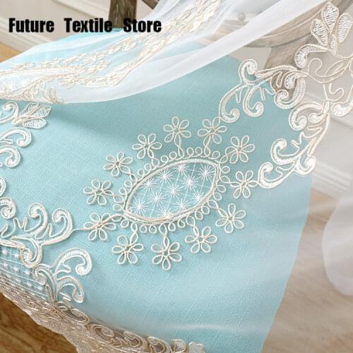 New White Simple Milk Curtain Embroidery Thickened Curtains for Living Room Dining Room Bedroom Curtains Finished