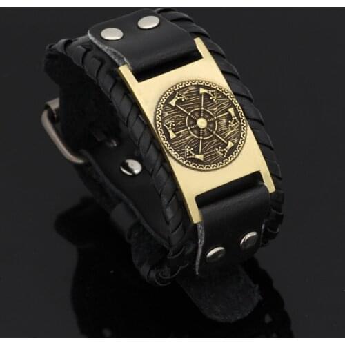 Factory direct sell Adjustable Viking Pirate Axe Pendant Boy Bracelet