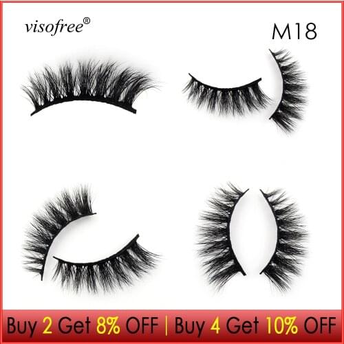 Visofree Eyelashes 3D Mink Lashes Perfect lashes Cruelty free Mink Eyelashes Handmade lashes Natural Long False Eyelashes Makeup