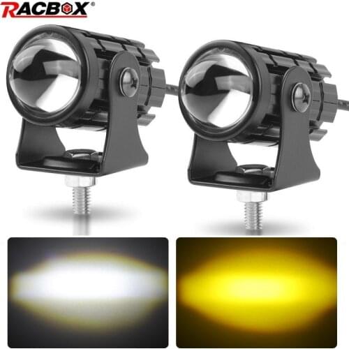 Led Work Light Mini Spotlight Hi/Lo Beam Drving Headlight White Yellow Led Laser Fog Light 12V 24V Car ATV Motorcycle Fog Lamp