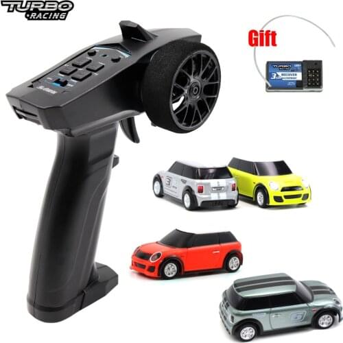 Turbo 1:76 Racing RC Car Mini Race Car with 2.4GHz 91803G-VT 3CH Transmitter Racing Experience New Patent Car for Kids Toys