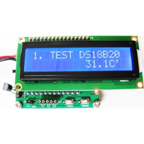 Upgraded Version M8 DS18B20 Inductace Measurement NPN PNP MOSFET Thyristor Transistor Tester Frequency Counter Meter LCD Display