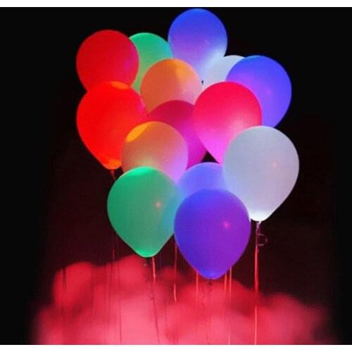 5pcs 12 inch luminous latex balloon for Bar wedding party birthday confession balloon DIY decoration