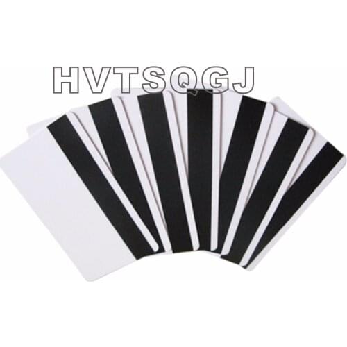 200pcs Blank Plastic CR80 Hico magnetic stripe Cards ISO standard size printable white pvc card