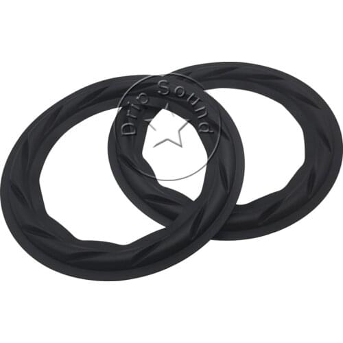 2pcs 6.5" Inch Speaker Textured Rubber Edge Bass Subwoofer Surround Circle Woofer Repair Parts 155mm #CWF
